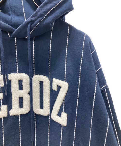KEBOZ（ケボズ）KEBOZ (ケボズ) プルオーバーパーカー ネイビー サイズ:XLの古着・服飾アイテム