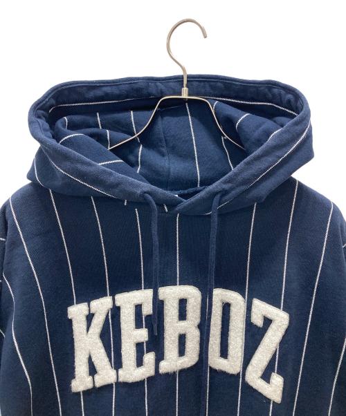 KEBOZ（ケボズ）KEBOZ (ケボズ) プルオーバーパーカー ネイビー サイズ:XLの古着・服飾アイテム