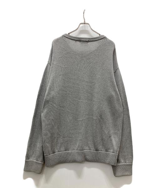 X-LARGE（エクストララージ）X-LARGE (エクストララージ) ロゴ刺繍ニット グレー サイズ:XLの古着・服飾アイテム