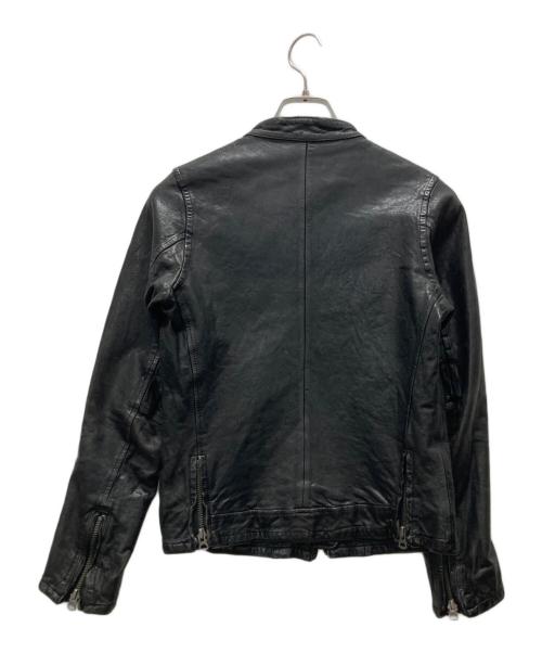 JOHNBULL（ジョンブル）JOHNBULL (ジョンブル) レザーシングルライダースジャケット ブラック サイズ:Mの古着・服飾アイテム