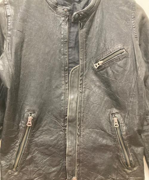 JOHNBULL（ジョンブル）JOHNBULL (ジョンブル) レザーシングルライダースジャケット ブラック サイズ:Mの古着・服飾アイテム