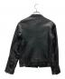 JOHNBULL (ジョンブル) レザーシングルライダースジャケット ブラック サイズ:M：6000円