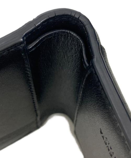 BOTTEGA VENETA（ボッテガベネタ）BOTTEGA VENETA (ボッテガベネタ) カセット/マキシイントレチャート 二つ折り財布 ブラックの古着・服飾アイテム