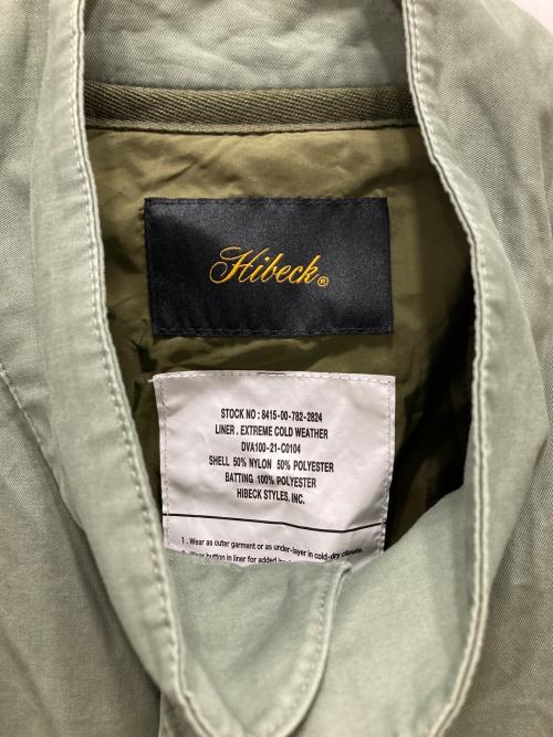 HIBECK（ハイベック）HIBECK (ハイベック) ミリタリージャケット カーキ サイズ:Lの古着・服飾アイテム
