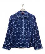 Kate Spadeケイトスペード）の古着「シルクシャツ」｜ネイビー