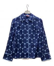 Kate Spade（ケイトスペード）の古着「シルクシャツ」｜ネイビー