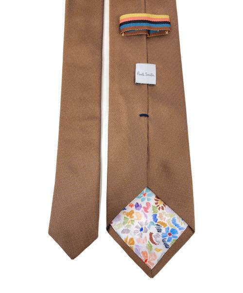 PAUL SMITH（ポールスミス）Paul Smith (ポールスミス) ソリッドカラー タイ ブラウン サイズ:記載無しの古着・服飾アイテム
