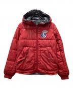 Hysteric Glamourヒステリックグラマー）の古着「ワッペン中綿ジャケット」｜レッド