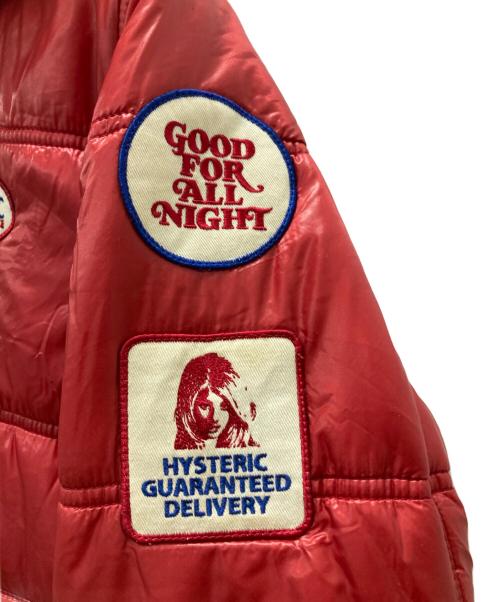 Hysteric Glamour（ヒステリックグラマー）Hysteric Glamour (ヒステリックグラマー) ワッペン中綿ジャケット レッド サイズ:Sの古着・服飾アイテム
