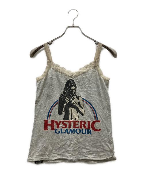 Hysteric Glamour（ヒステリックグラマー）Hysteric Glamour (ヒステリックグラマー) レース付きキャミソール グレー サイズ:FREEの古着・服飾アイテム