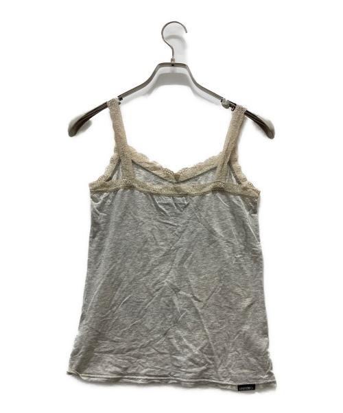 Hysteric Glamour（ヒステリックグラマー）Hysteric Glamour (ヒステリックグラマー) レース付きキャミソール グレー サイズ:FREEの古着・服飾アイテム