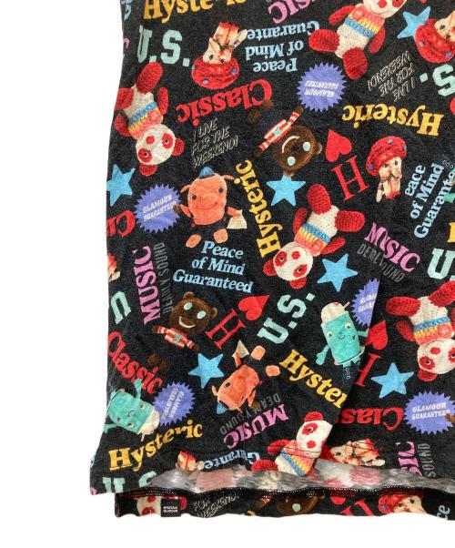 Hysteric Glamour（ヒステリックグラマー）Hysteric Glamour (ヒステリックグラマー) YOKO DOLL MIX柄 タンクトップ ブラック サイズ:FREEの古着・服飾アイテム