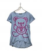 Hysteric Glamourヒステリックグラマー）の古着「ベアープリントTシャツ」｜ネイビー