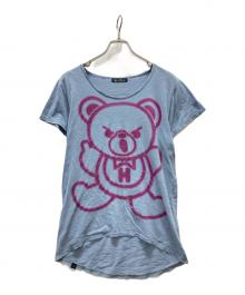 Hysteric Glamour（ヒステリックグラマー）の古着「ベアープリントTシャツ」｜ネイビー