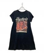 Hysteric Glamourヒステリックグラマー）の古着「カットソーワンピース」｜ブラック