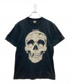 Hysteric Glamourヒステリックグラマー）の古着「スパンコール付Tシャツ」｜ブラック