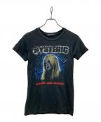 Hysteric Glamourヒステリックグラマー）の古着「プリントTシャツ」｜ブラック