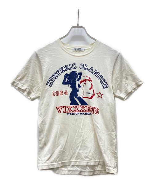 Hysteric Glamour（ヒステリックグラマー）Hysteric Glamour (ヒステリックグラマー) プリントTシャツ ホワイト サイズ:Sの古着・服飾アイテム