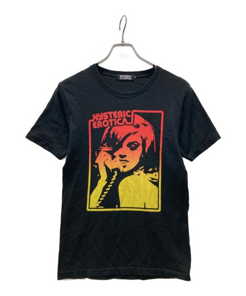 Hysteric Glamour（ヒステリックグラマー）Hysteric Glamour (ヒステリックグラマー) プリントTシャツ ブラック サイズ:Sの古着・服飾アイテム