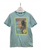 Hysteric Glamourヒステリックグラマー）の古着「プリントTシャツ」｜スカイブルー