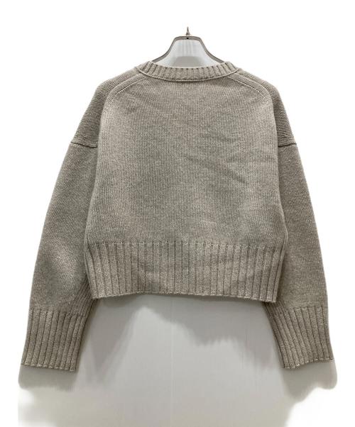 MACPHEE（マカフィー）MACPHEE (マカフィー) ラムカシミヤ Ｖネックカーディガン グレー サイズ:Sの古着・服飾アイテム