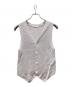 GALERIE VIE（ギャルリーヴィー）の古着「リネンフルカーディガン Vネックベスト」｜グレー