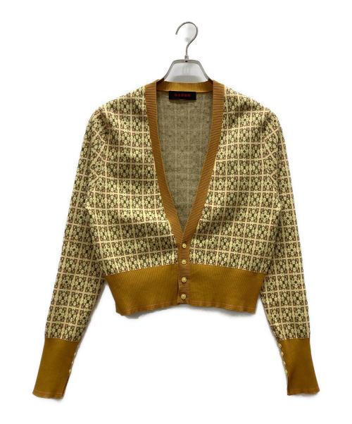 CABAN（キャバン）CABAN (キャバン) ファインポリエステルクルーネックカーディガン ブラウン サイズ:Fの古着・服飾アイテム