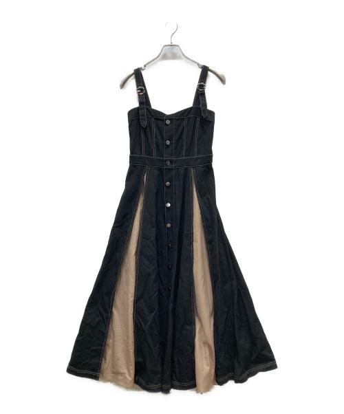 Ample（アンプル）Ample (アンプル) ノースリーブワンピース ブラック サイズ:Mの古着・服飾アイテム