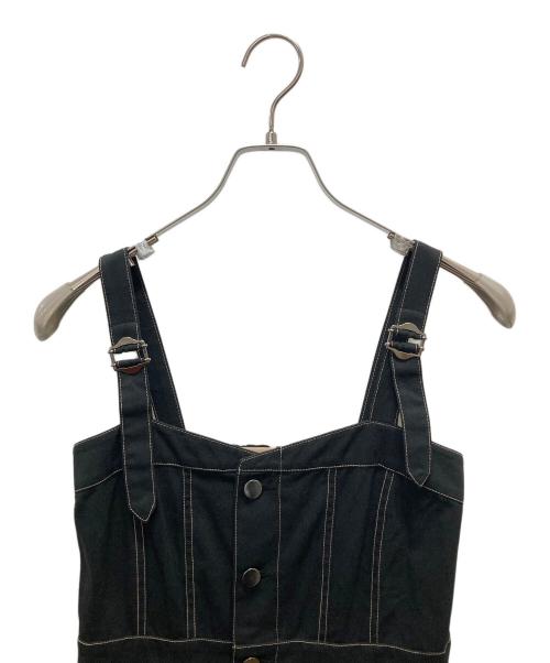 Ample（アンプル）Ample (アンプル) ノースリーブワンピース ブラック サイズ:Mの古着・服飾アイテム
