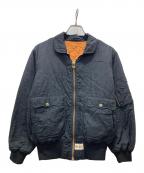 PINK HOUSEピンクハウス）の古着「バックロゴワッペンスタジャン」｜ブラック