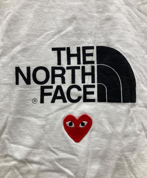 PLAY COMME des GARCONS（プレイコムデギャルソン）PLAY COMME des GARCONS (プレイコムデギャルソン) THE NORTH FACE (ザ ノース フェイス) Play together TEE ホワイト サイズ:Ⅼの古着・服飾アイテム