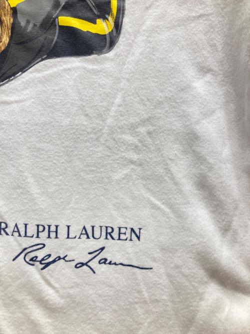 POLO RALPH LAUREN（ポロ・ラルフローレン）POLO RALPH LAUREN (ポロ・ラルフローレン) ポロベア プリントTシャツ ホワイト サイズ:160cm(ボーイズLサイズ)の古着・服飾アイテム