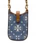 TORY BURCH (トリーバーチ) スマホショルダーバッグ インディゴ：8000円