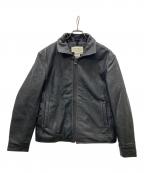 Eddie Bauerエディーバウアー）の古着「90s レザージャケット」｜ブラック