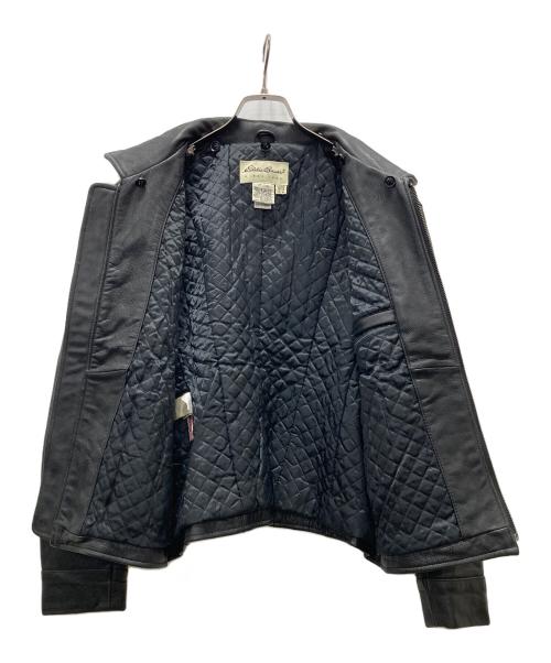 Eddie Bauer（エディーバウアー）Eddie Bauer (エディーバウアー) 90s レザージャケット ブラック サイズ:Mの古着・服飾アイテム