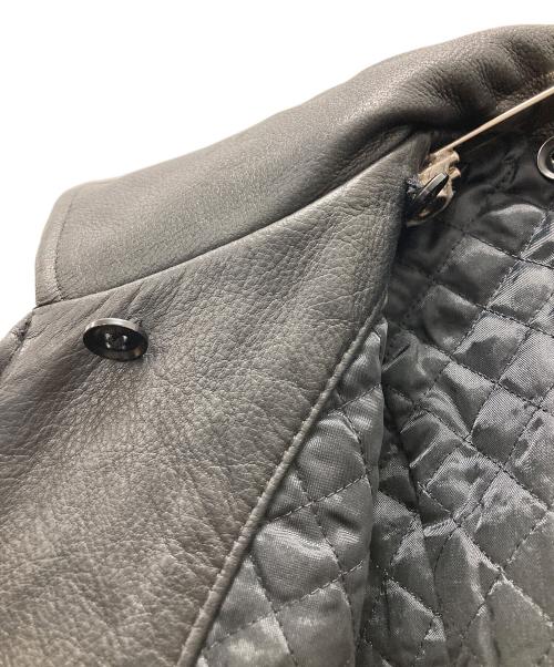 Eddie Bauer（エディーバウアー）Eddie Bauer (エディーバウアー) 90s レザージャケット ブラック サイズ:Mの古着・服飾アイテム