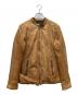 ripvanwinkle（リップヴァンウィンクル）の古着「レザー中綿ジャケット」｜ブラウン