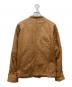 ripvanwinkle (リップヴァンウィンクル) レザー中綿ジャケット ブラウン サイズ:XL：10000円