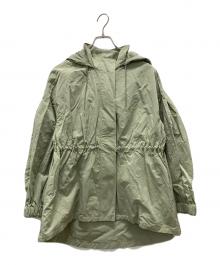 SALON adam et rope'（サロンアダムエロペ）の古着「リップストップフードブルゾン」｜オリーブ