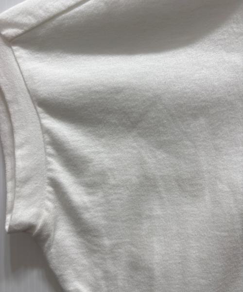 mizuiro-ind（ミズイロインド）mizuiro-ind (ミズイロインド) 襟付カットソー ホワイト サイズ:表記無しの古着・服飾アイテム