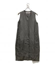 Midi-Umi（ミディウミ）の古着「ロングベスト」｜グレー