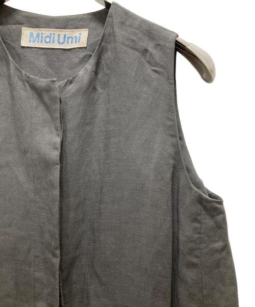Midi-Umi（ミディウミ）Midi-Umi (ミディウミ) ロングベスト グレー サイズ:表記無しの古着・服飾アイテム
