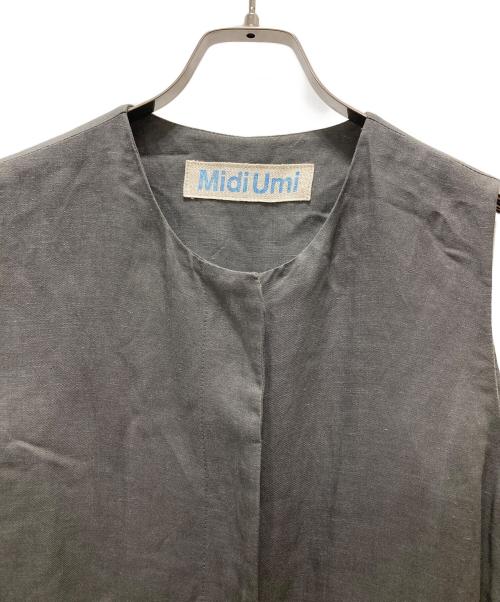 Midi-Umi（ミディウミ）Midi-Umi (ミディウミ) ロングベスト グレー サイズ:表記無しの古着・服飾アイテム