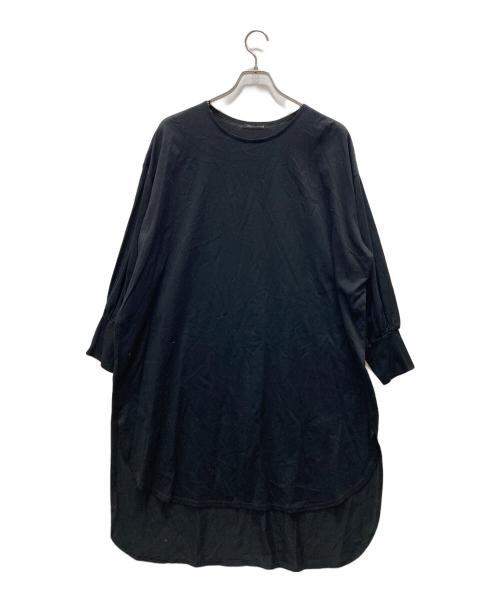 mizuiro-ind（ミズイロインド）mizuiro-ind (ミズイロインド) カットソーワンピース ブラック サイズ:表記無しの古着・服飾アイテム