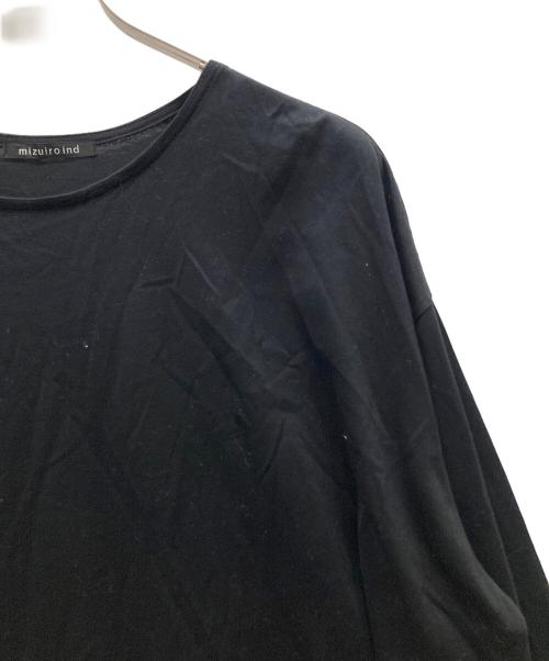 mizuiro-ind（ミズイロインド）mizuiro-ind (ミズイロインド) カットソーワンピース ブラック サイズ:表記無しの古着・服飾アイテム
