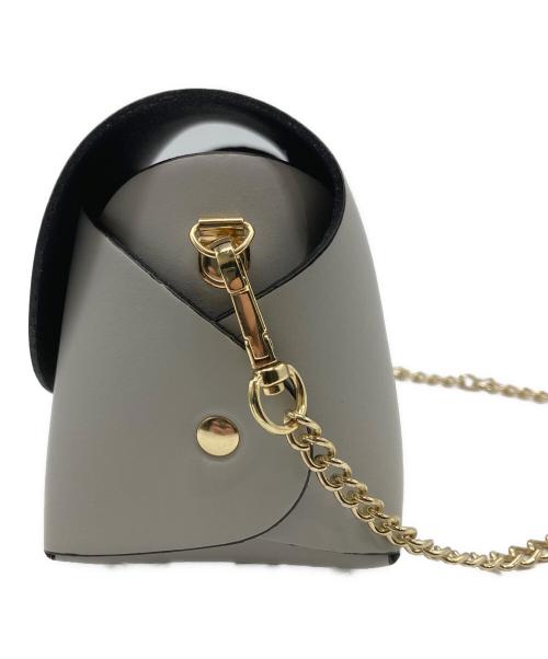 Borse in pelle（ボルサインペッレ）BORSE IN PELLE (ボルサインペッレ) チェーンショルダーバッグ グレーの古着・服飾アイテム