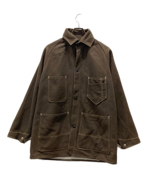 Hermosa work clothing（Hermosa work clothing）Hermosa work clothing (Hermosa work clothing) USA製カバーオール ブラウン サイズ:Sの古着・服飾アイテム
