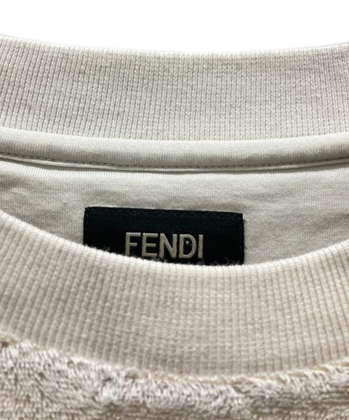 FENDI（フェンディ）FENDI (フェンディ) パイル地 ホワイトテリーシャツ ベージュ サイズ:XXLの古着・服飾アイテム