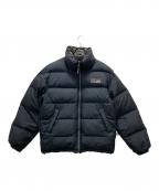 FIRST DOWNファーストダウン）の古着「リップストップ リバーシブル ダウンジャケット」｜ブラック