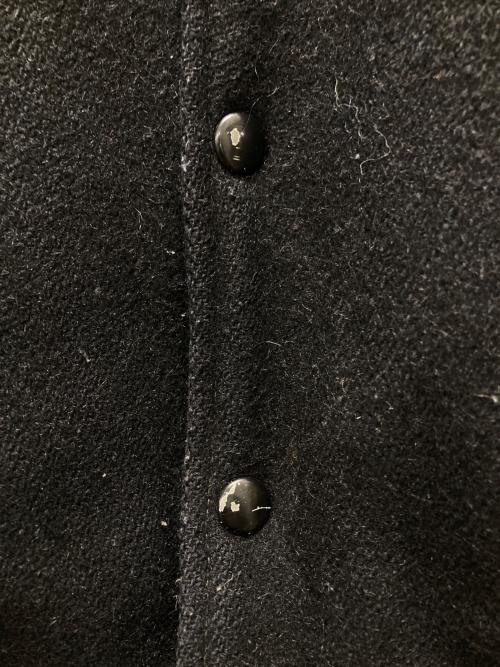 VINTAGE（ヴィンテージ）VINTAGE (ヴィンテージ) 企業ロゴレザー切替スタジャン ブラック サイズ:記載無しの古着・服飾アイテム